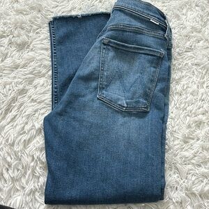 Mother The Tomcat ankle Fray Jeans Size 30